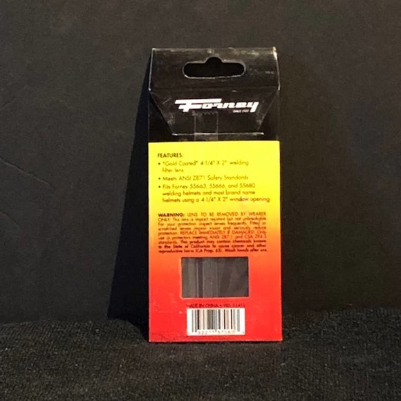 Forney #57060 Replacement Welding Lens "Gold Coated"; Shade 9; 4-1/4" x 2"; NIP - Picture 4 of 4